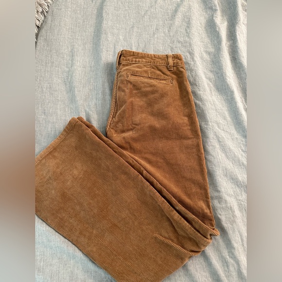 dark brown flared corduroy pants - Picture 3 of 4
